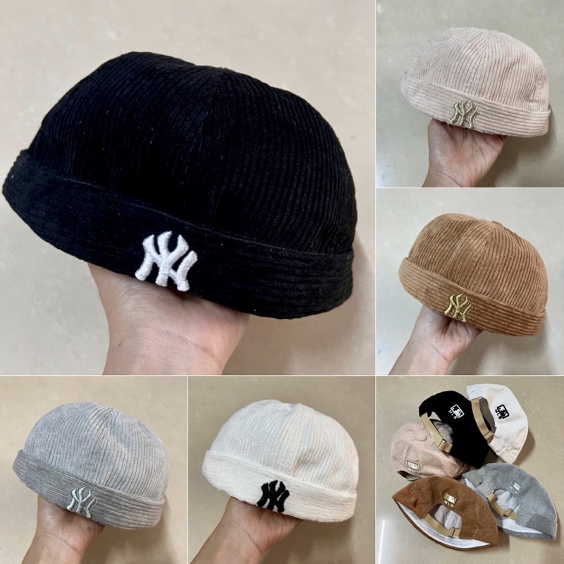 Mũ miki hat bo tròn không vành phong cách retro - Nón beanie