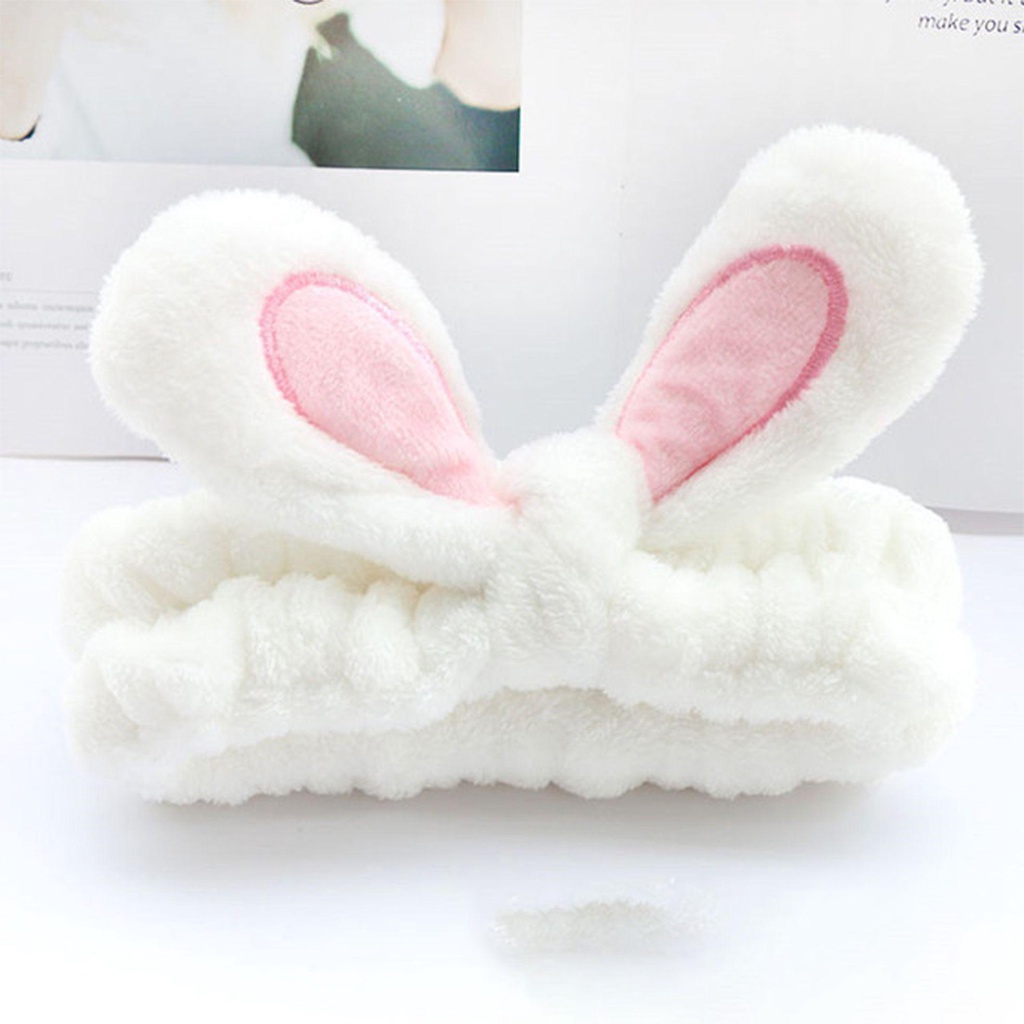 Băng Đô Tai Thỏ Bằng Lông Nhung Thời Trang Dành Cho Nữ