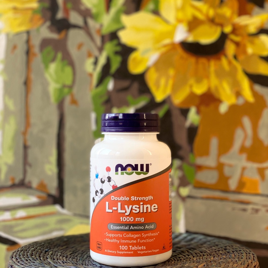 Bill Mỹ - Viên uống NOW L-Lysine (L-Lysine_Hydrochloride)