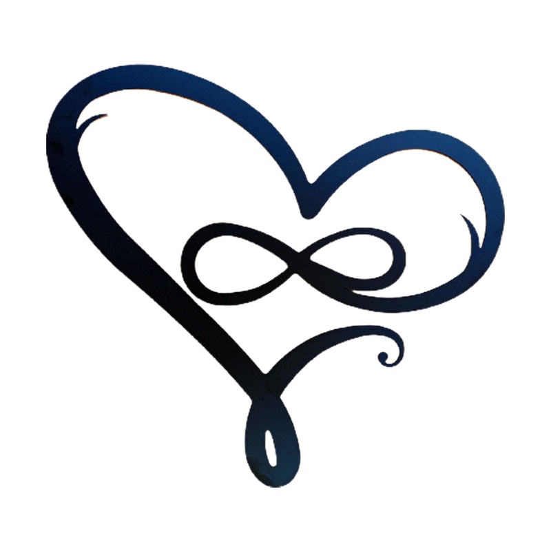 Miếng Dán Tường Trang Trí Chữ You Love Me for Infinity Hear