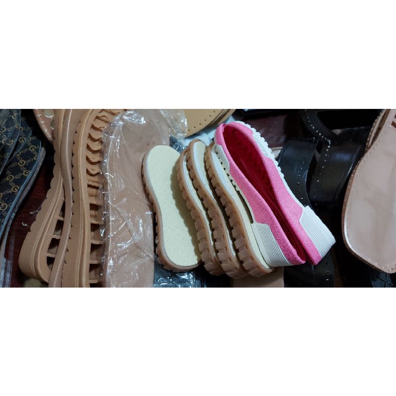 Nguyên com bo đế giày cho mẹ và bé sz 35- 25- 24- 26 đế giày handmade