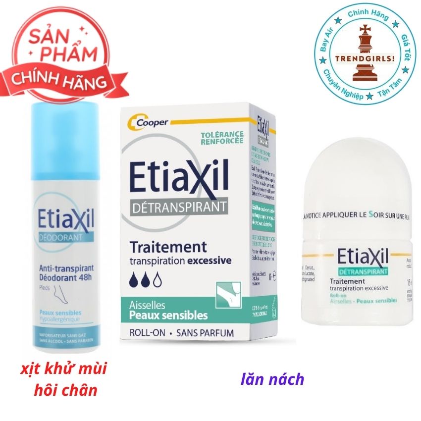 Lăn khử mùi/ xịt khử mùi hôi chân etiaxil Đức cho nách giúp ngăn mùi cơ thể, ngăn mồ hôi,trắng nách cho da nhạy cảm