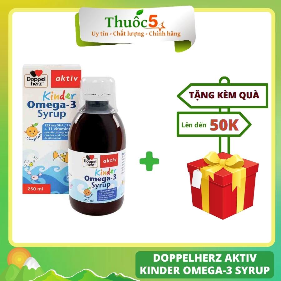 [GIÁ GỐC] Doppelherz Aktiv Kinder Omega-3 Syrup Siro hỗ trợ phát triển cho bé chai 250ml