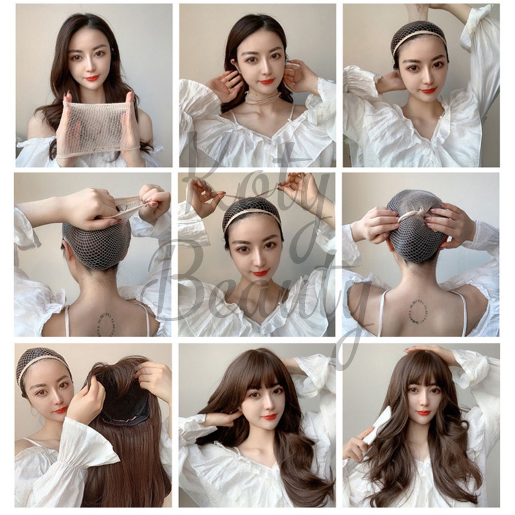 Tóc giả nguyên đầu ❤️KOTY BEAUTY❤️ tóc giả cả đầu xoăn lơi dài cho nữ TG69