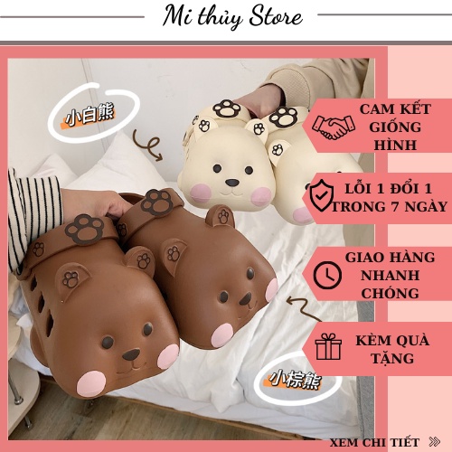 (Order) Dép sục cross gấu má hồng dễ thương cute hàng Quảng Châu loại 1 kèm ảnh thật