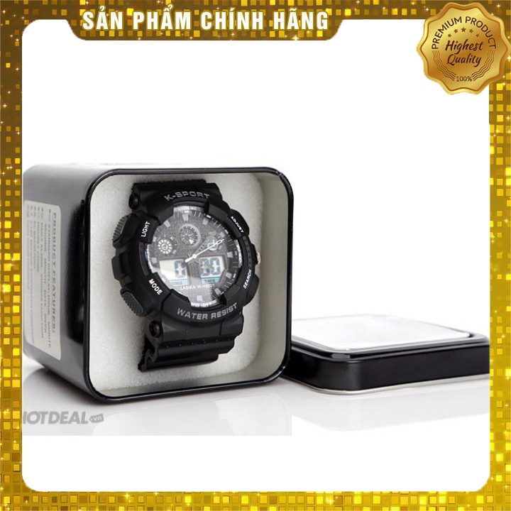 HOT ĐỒNG HỒ ĐIỆN TỬ CÓ KIM THỜI TRANG NAM NỮ K SPORT- HỘP MEKA sieu RE