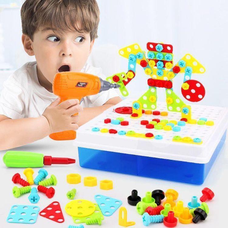 BỘ ĐỒ CHƠI MÁY KHOAN TỰ LẮP RÁP CHO BÉ