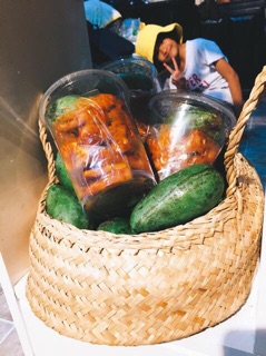 Sọt cói trồng cây đựng đồ