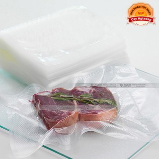 Bộ 100 túi hút chân không một mặt nhám (loại tốt, size 7x12cm)