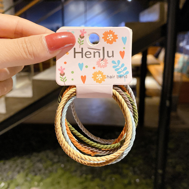 Dây buộc tóc co giãn thiết kế đơn giản phong cách Hàn Quốc thời trang cho nữ