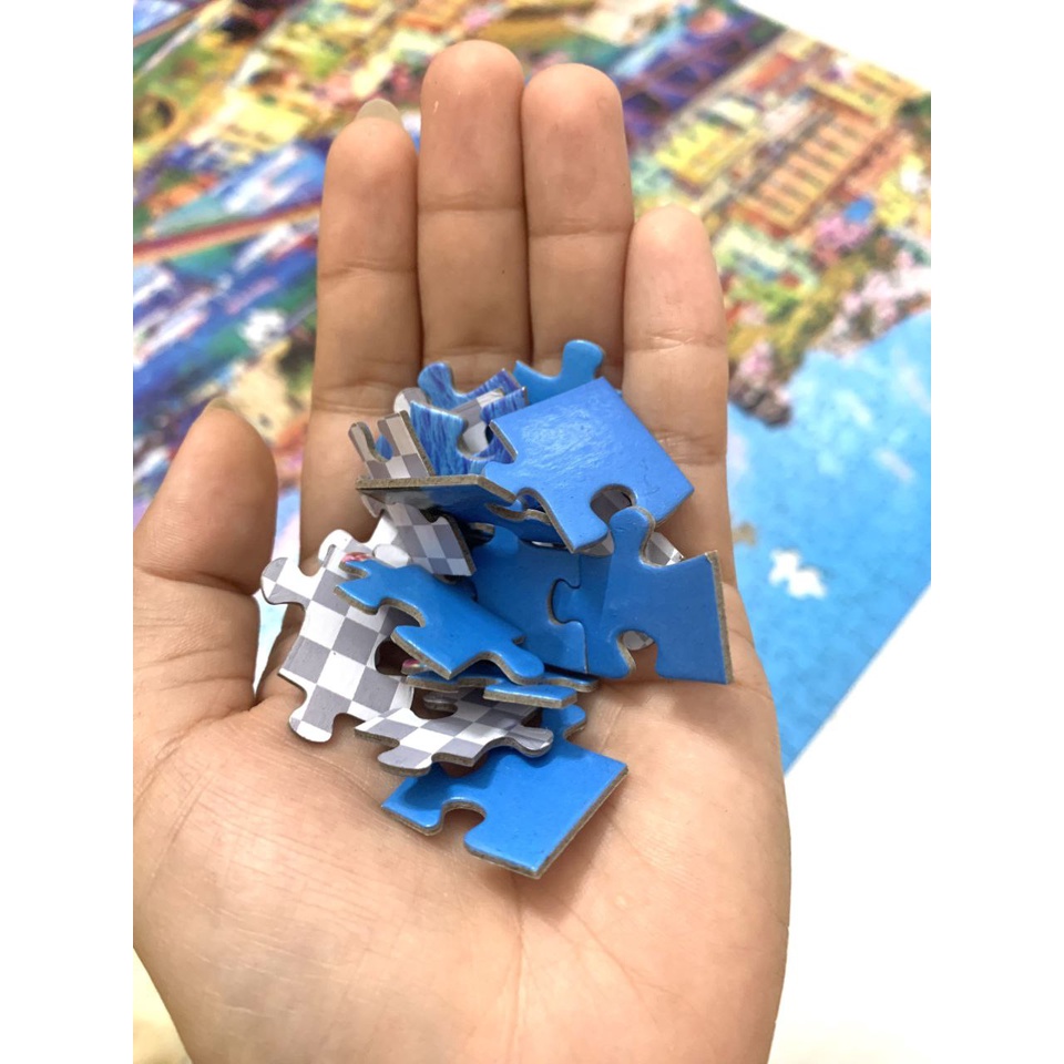 Tranh ghép hình 1000 mảnh cao cấp KT 70x50cm, Jigsaw puzzle 1000 pcs, xếp hình 1000 miếng