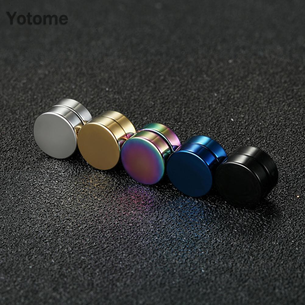 Bông Tai Nam Châm Phong Cách Punk Bằng Thép Không Gỉ Không Cần Xỏ Khuyên Cho Nam Và Nữ Dùng Trang Trí/làm Quà Tặng