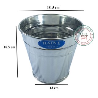 Xô đá inox 18 cm rainy