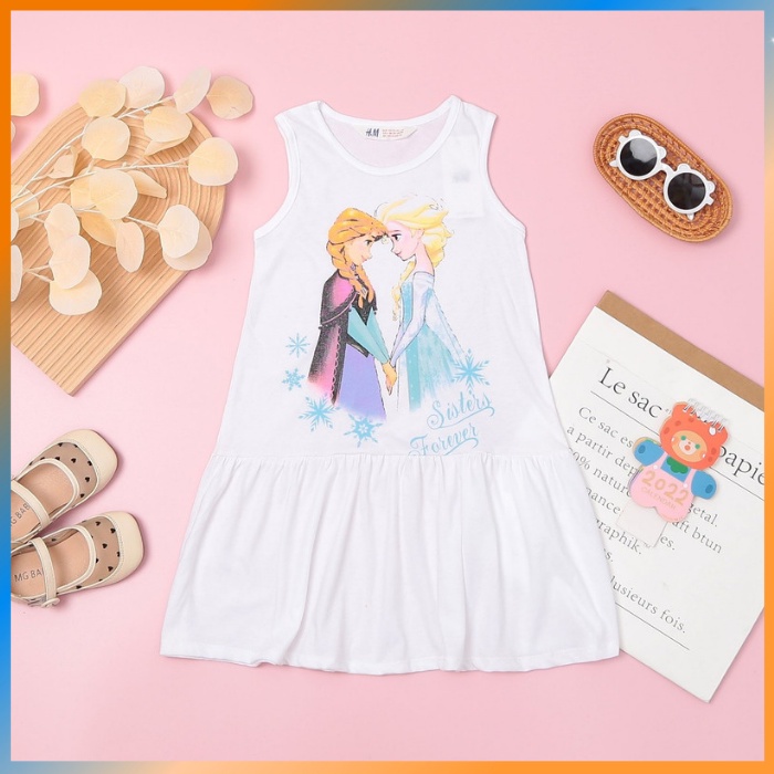 Đầm Bé Gái. Váy Bé Gái Size Đại 14kg-39kg Chất Thun Cotton Co Giãn 4 Chiều Mềm Mịn Mát.1502