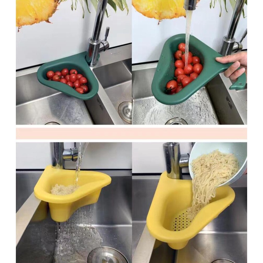 Rổ Ráo Nước Đa Năng Hình Thiên Nga Dùng Cho Bồn Rửa Chén Nhà Bếp