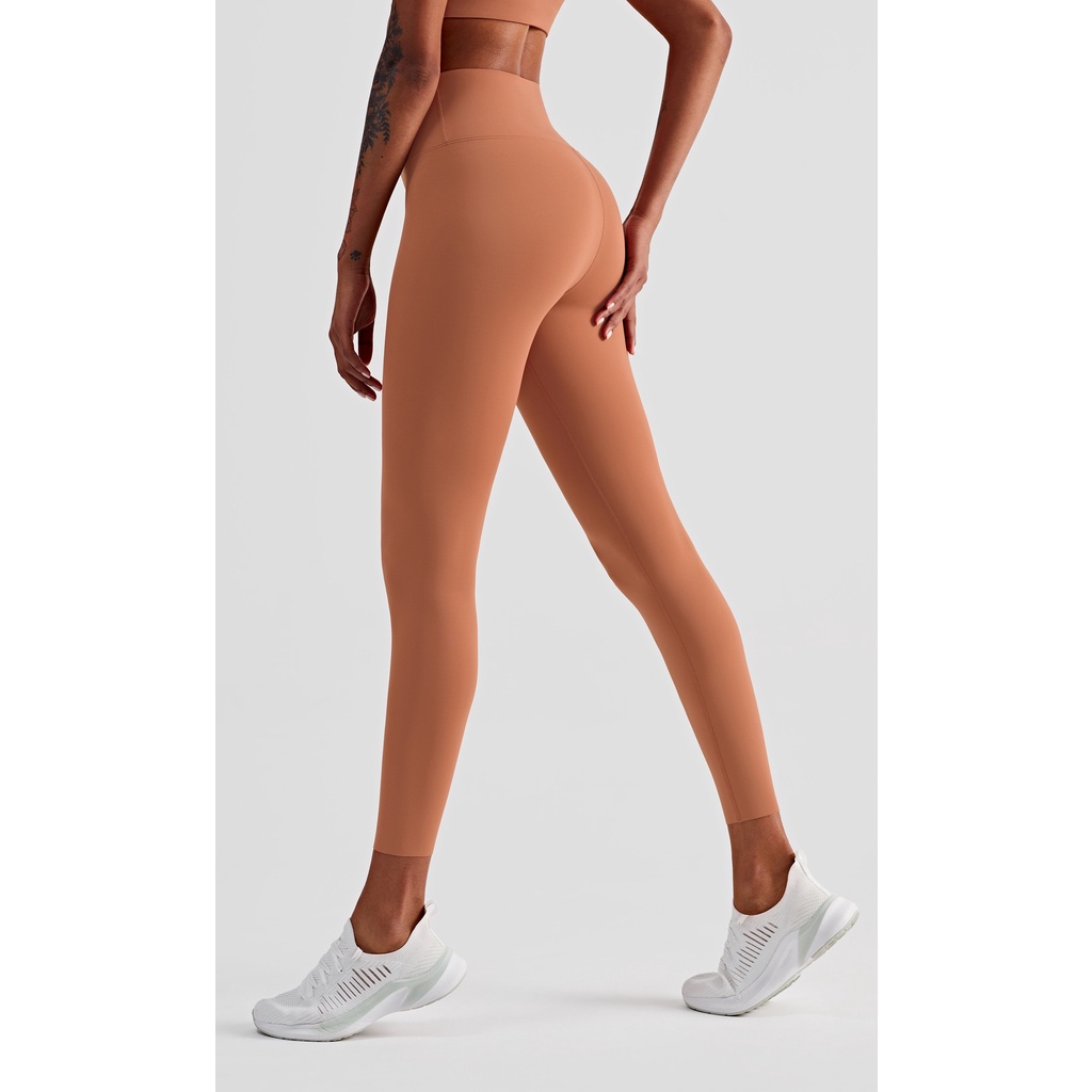 Quần legging lưng cao ôm dáng cảm giác nhẹ nhàng dùng tập yoga dành cho nữ