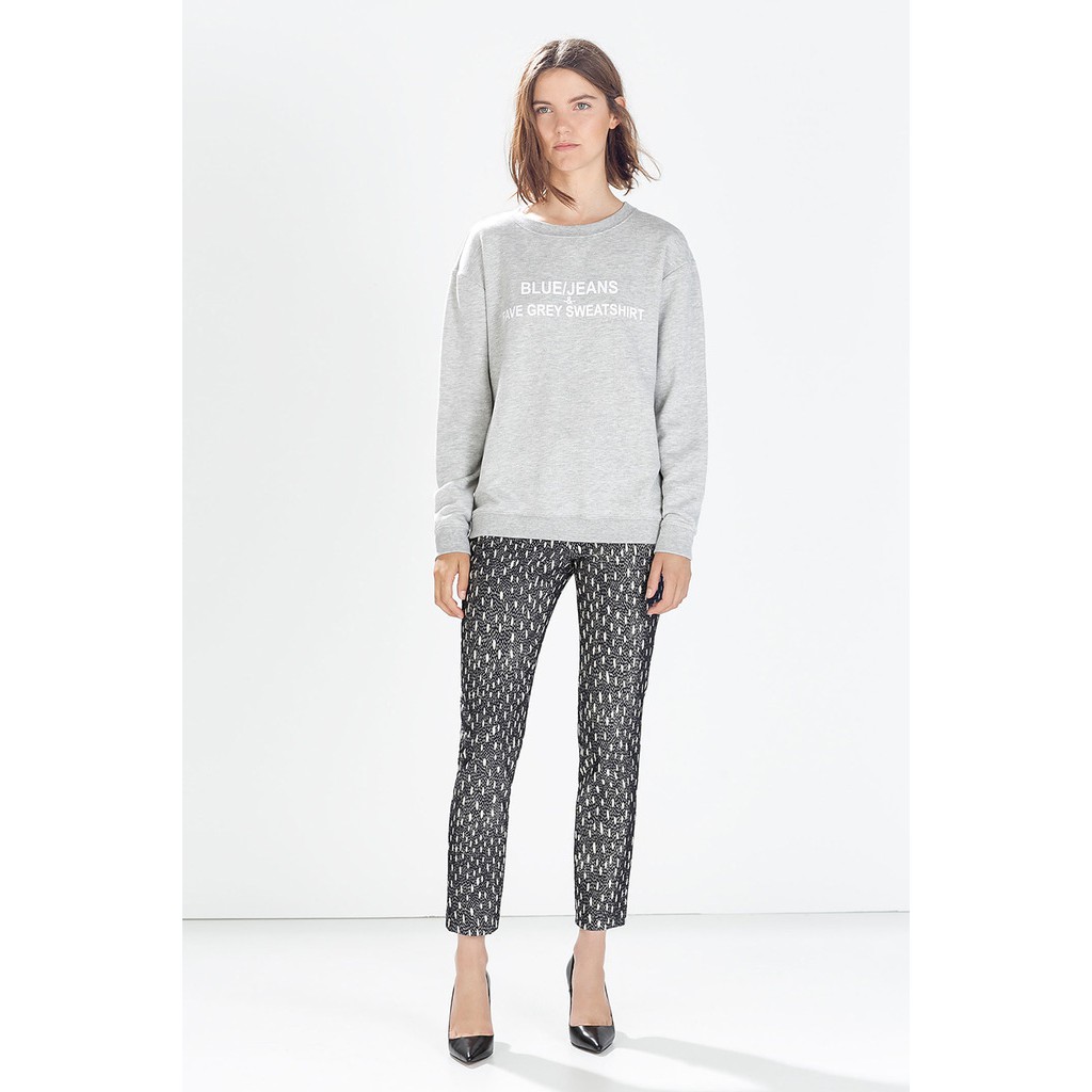 Quần đen sọc trắng Zara