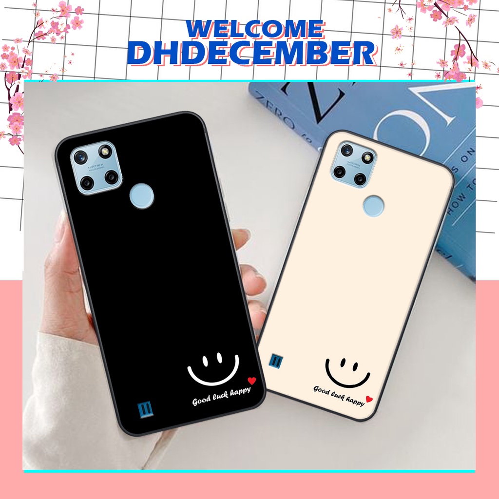 Ốp lưng Realme C25Y in hình nice ,good luck happy ốp xinh viền dẻo đẹp chất