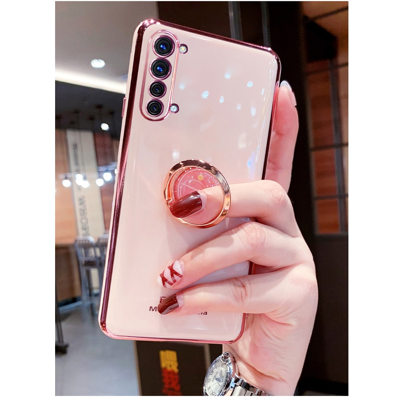 Ốp lưng mềm có vòng từ tính cho OPPO A53 A32 Reno 4 F A92 A52 A72 A92s A31 A73 Reno 4 4G A9 A5 2020 Reno4 SE A93