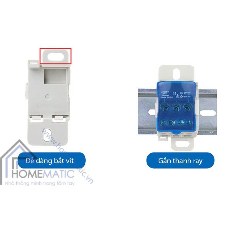 Cầu Đấu Chia Dây Điện Công Suất Cao 80A - 400A UKK-80A