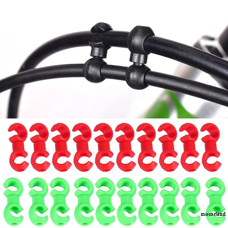 Set 10 kẹp chữ S giúp cố định dây phanh gọn gàng nhiều màu tùy chọn