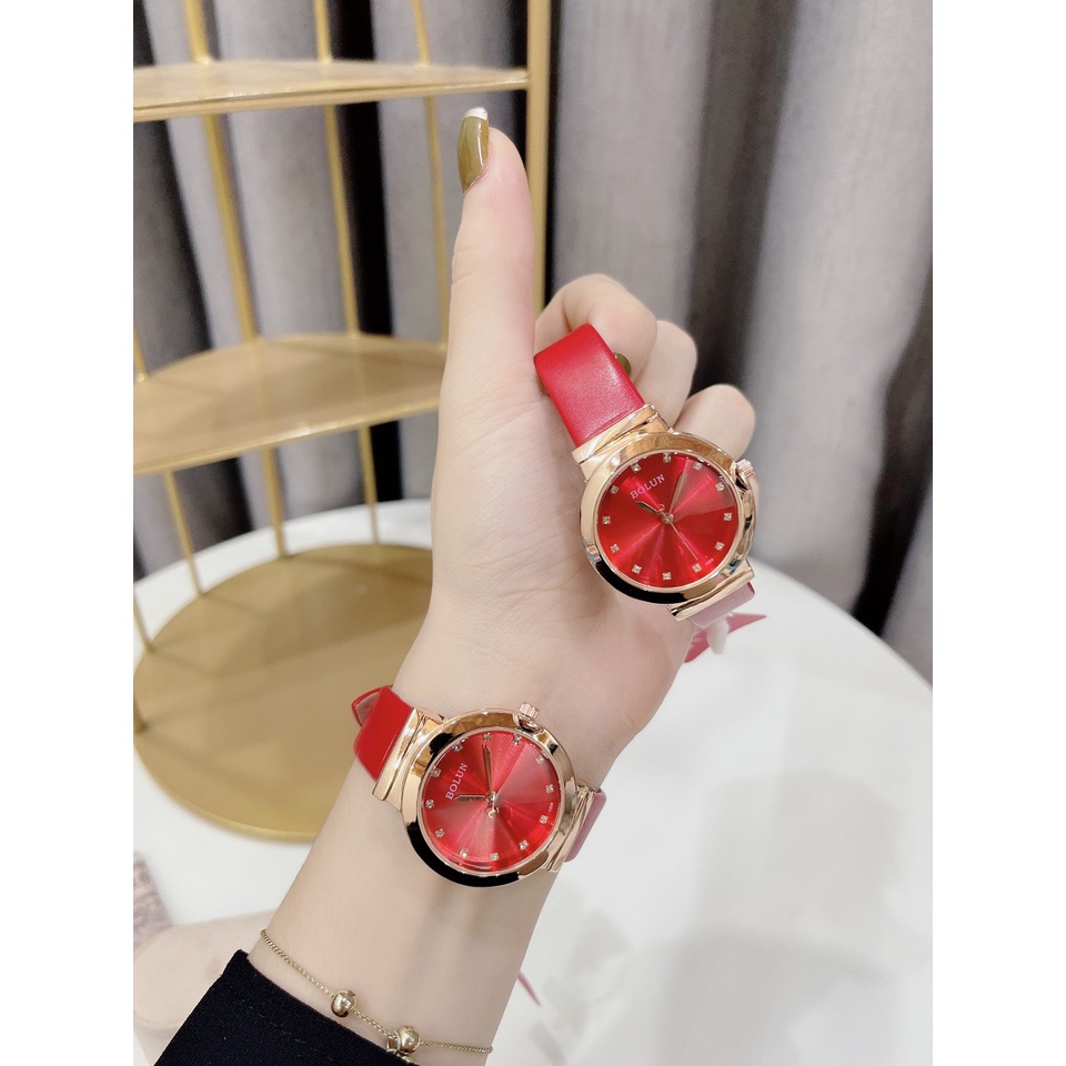 Đồng hồ bolun nữ chanh xã dây da cao cấp bảo hành 12 tháng | BigBuy360 - bigbuy360.vn