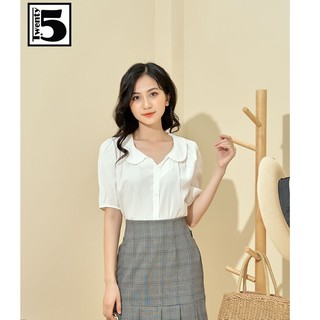 Áo sơ mi nữ cổ sen tay bồng Twentyfive N1039