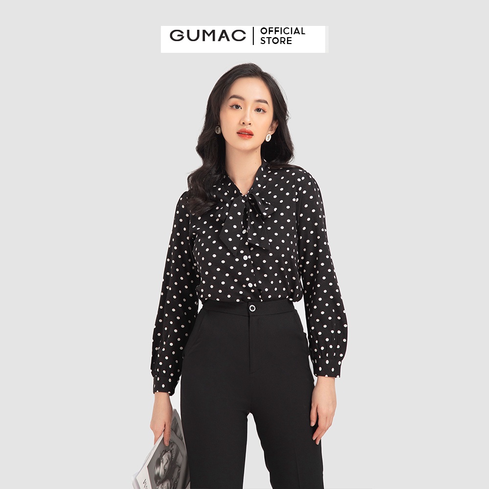 Áo sơ mi chấm bi AB12001 GUMAC | BigBuy360 - bigbuy360.vn