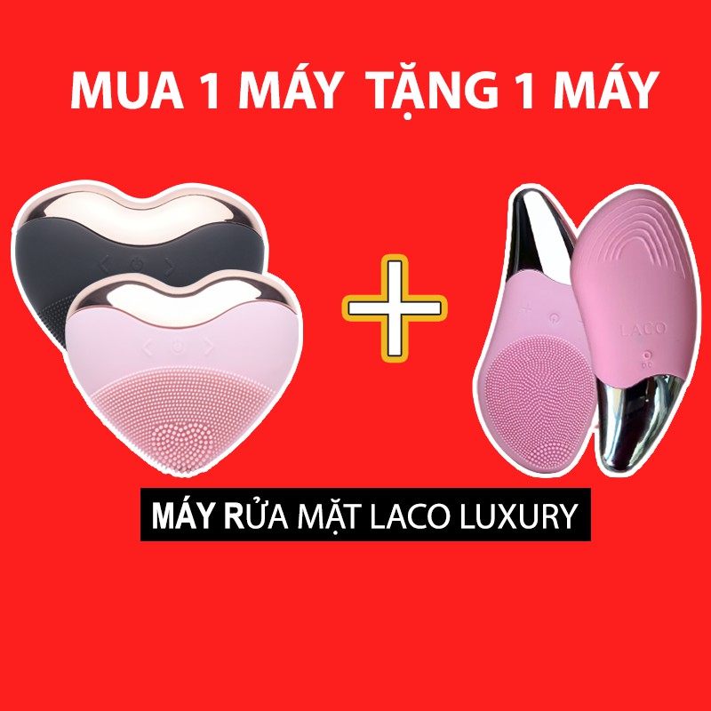 Máy rửa mặt Laco Luxury Chính Hãng Rung Nhịp 12.000/phút Tác dụng nâng cơ, sạch sâu, đẩy tinh chất BH 12 tháng