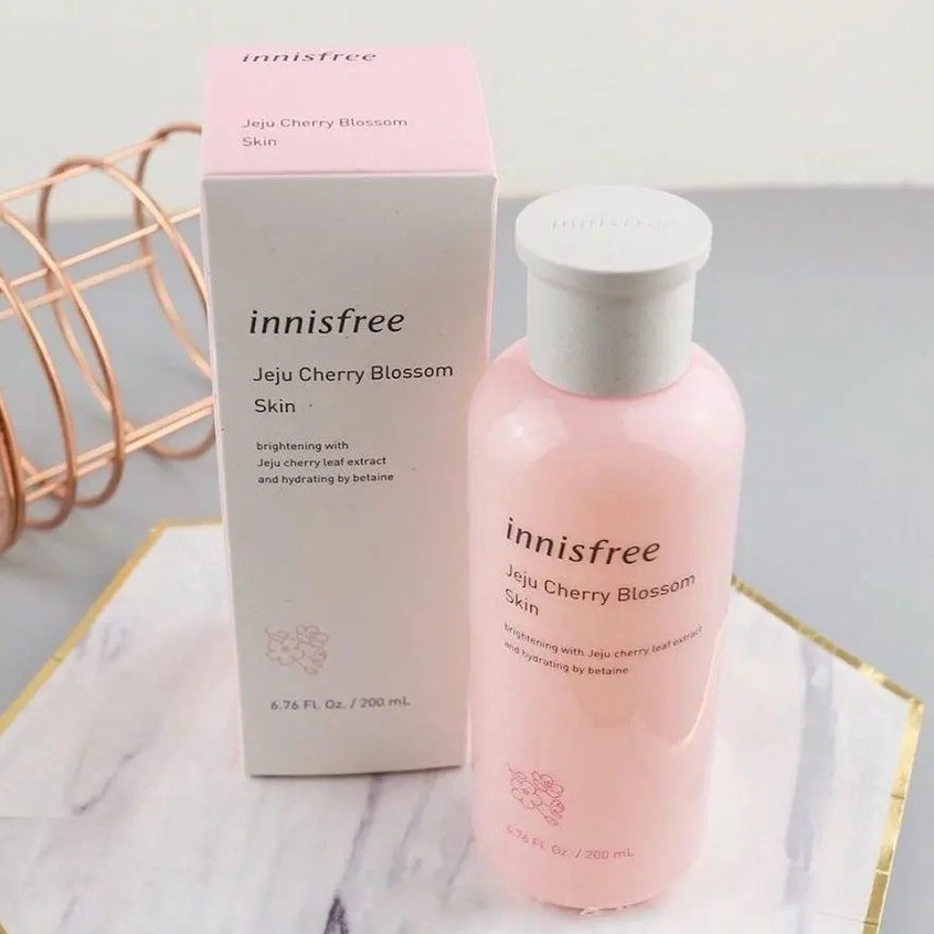 Nước hoa hồng innisfree hoa anh đào , trà xanh , lựu đỏ , Toner dưỡng ẩm Hàn Quốc Cherry Blossom 200ml