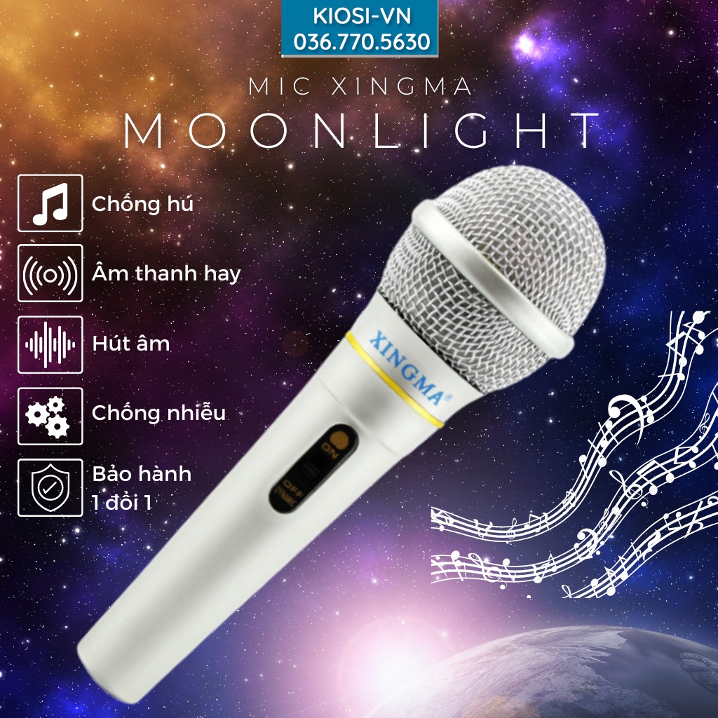 Mic Hát Karaoke, Micro Karaoke Có Dây KAW Chống Hú, Lọc Âm Cực Tốt - Bảo Hành Uy Tín 12 Tháng Toàn Quốc