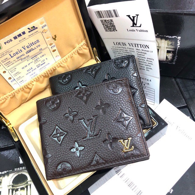 [Ảnh thật] VÍ NAM LV SUPER VIP‼️fullbox card túi vải LOUIS VUITTON ví ngang ví đứng màu nâu màu đen