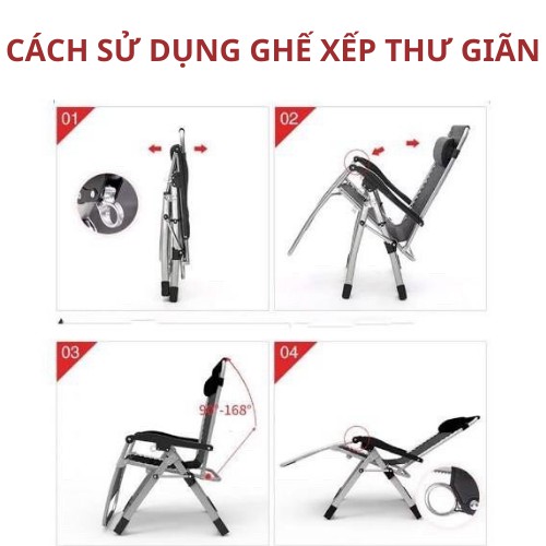 [Cao Cấp]Ghế Xếp Thư Giãn Nhật Bản-Giường Gấp Đa Năng-Chất Liệu Vải Lưới Textilene Chịu Tải Đến 300Kg Kèm Khay Để Cốc