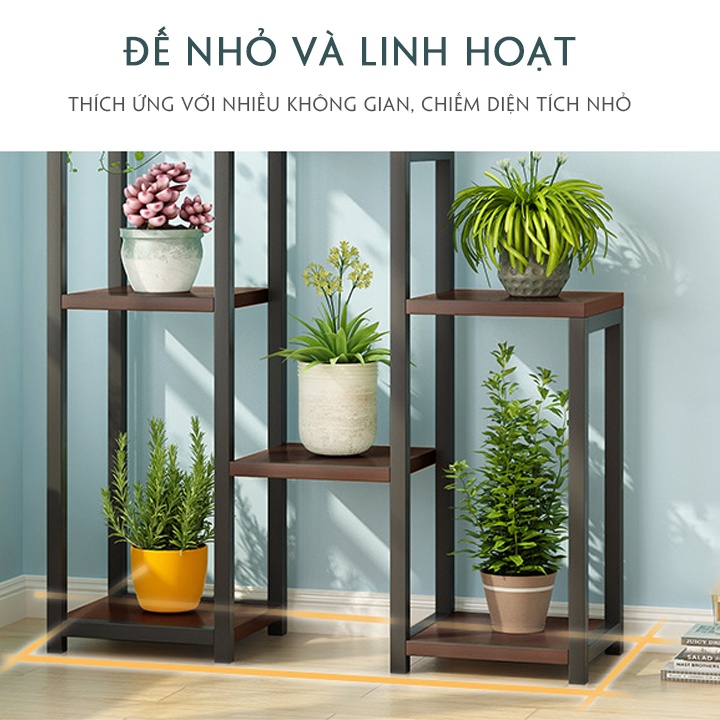Kệ để cây cảnh thép không gỉ, Kệ hoa phòng khách sang trọng, chắc chắn, tiện lợi độ bền cao chiếm ít không gian