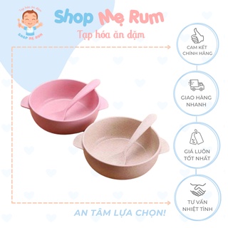 Bộ Bát Kèm Thìa Lúa Mạch Cho Bé Ăn Dặm