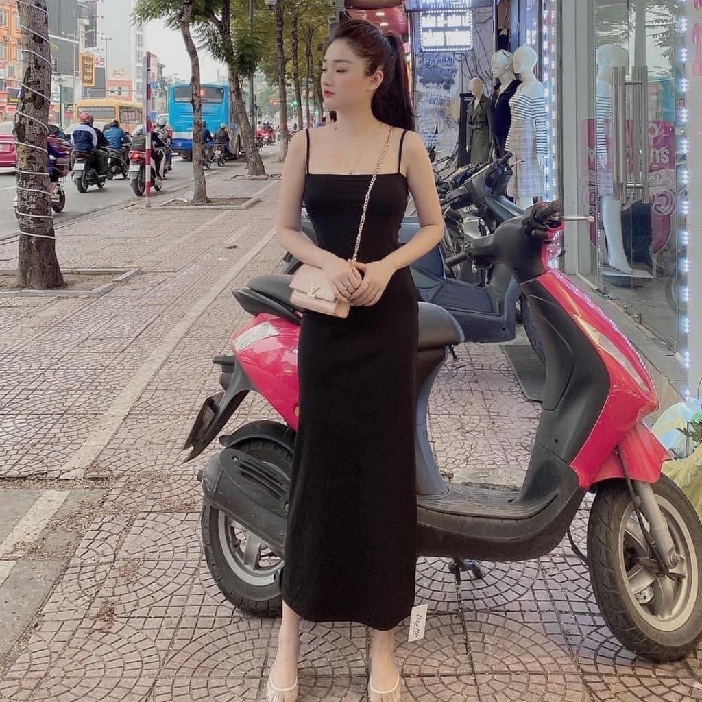 Váy maxi 2 dây dáng dài mã 12