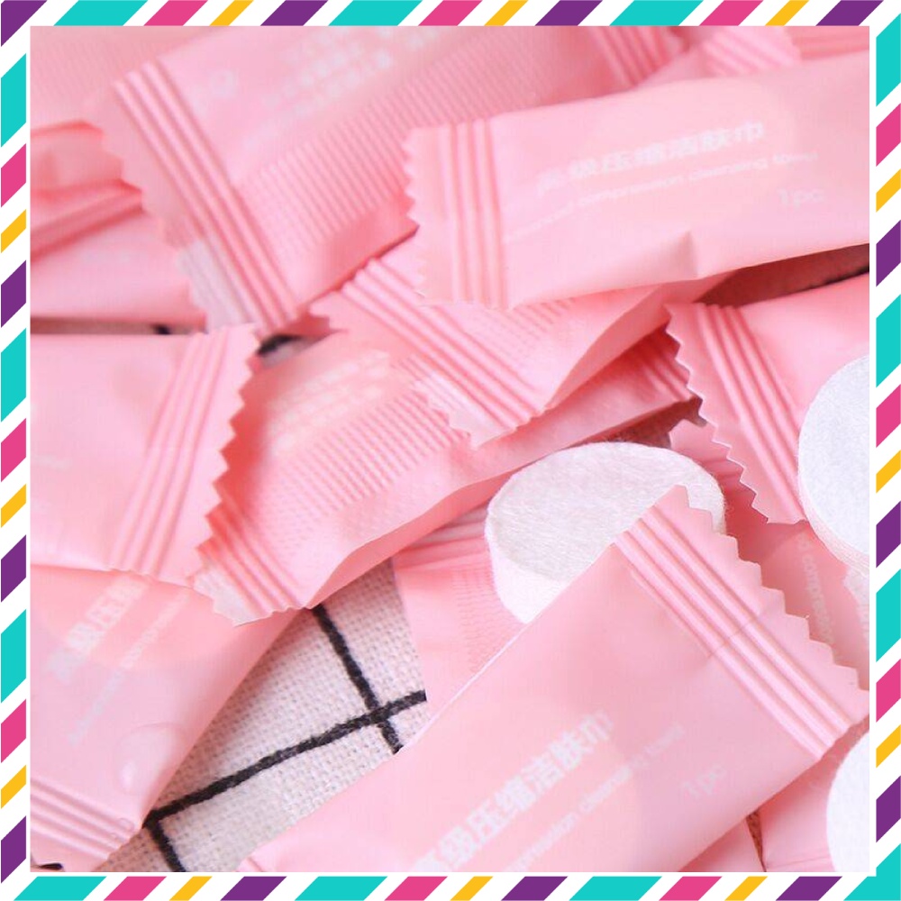 Gói 100 viên giấy nén tiện lợi mang theo du lịch