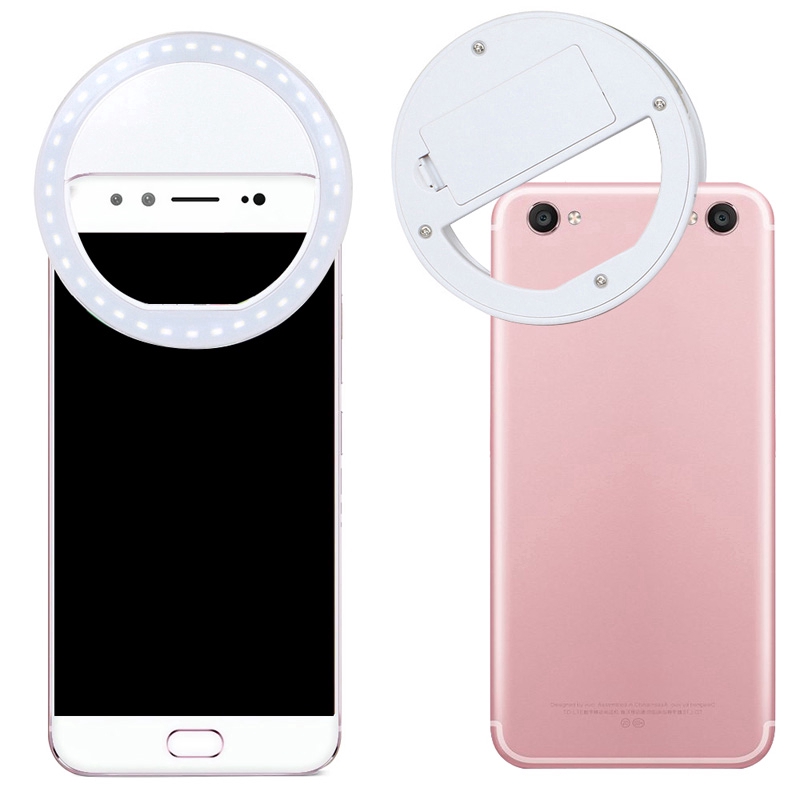 Đèn LED tròn 3 mức độ sáng hỗ trợ chụp ảnh cho điện thoại iPhone Samsung LG | BigBuy360 - bigbuy360.vn