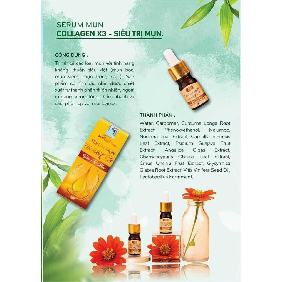 Serum mụn X3 Đông Anh - Serum mụn X3 Collagen 20ml | BigBuy360 - bigbuy360.vn