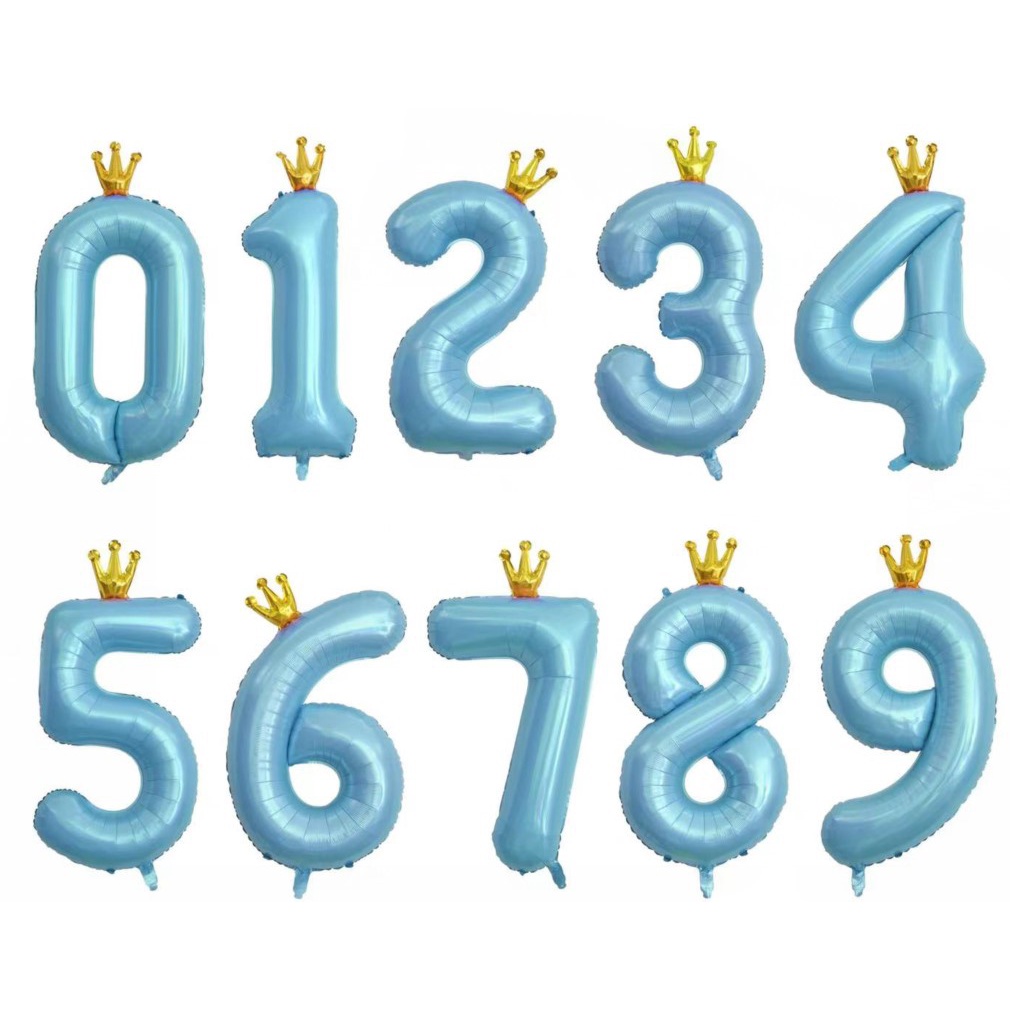 Bong Bóng Hình Số 40 Inch 18 30 100 Ngày Sinh Nhật Màu Hồng Xanh Và Đen