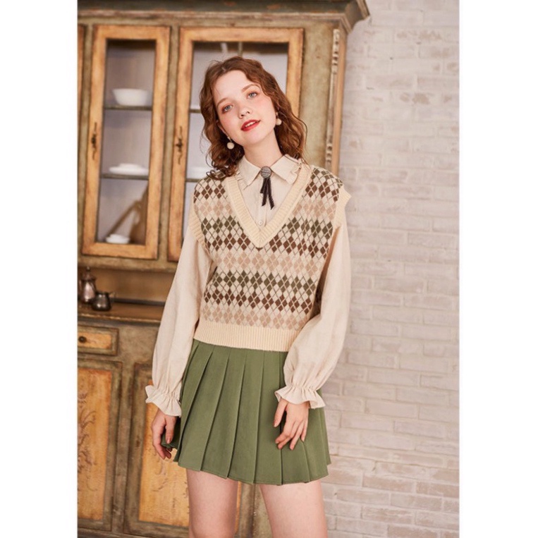 Áo Gile Len Hàn Quốc, Áo Len Nữ Hàng Dệt Kim form Chuẩn Hàng Mới Về Cực Xinh | BigBuy360 - bigbuy360.vn