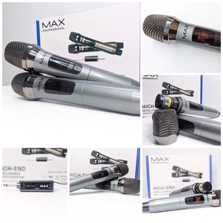 Micro karaoke Max 39 thuộc dòng micro không dây công nghệ mới (combo 2 micro)