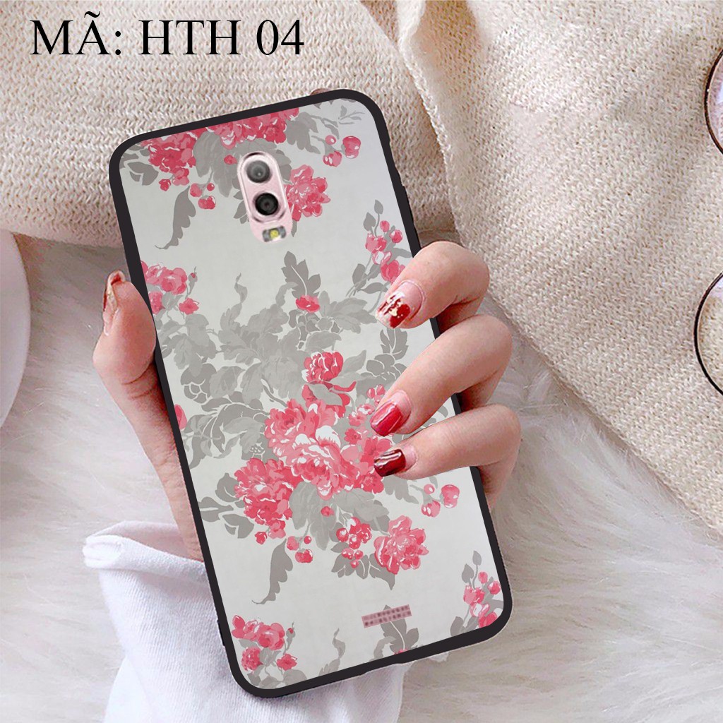 Ốp lưng Samsung J7 Plus viền dẻo TPU BST Hoạ Tiết Hoa
