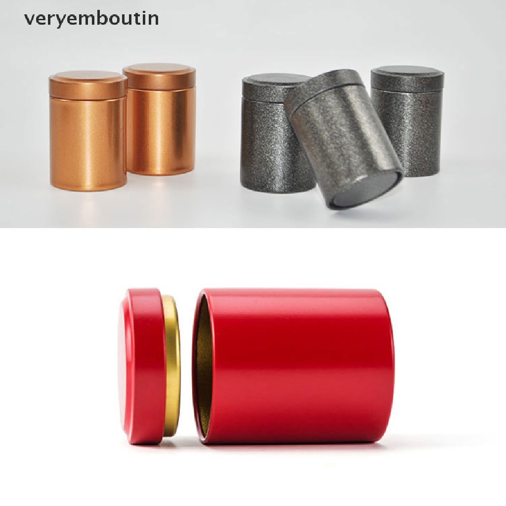 [Hàng mới về] Hộp đựng trà mỹ phẩm kín khí bằng nhôm đa dụng