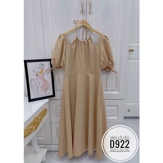 Bigsize Đầm maxi cổ yếm D922