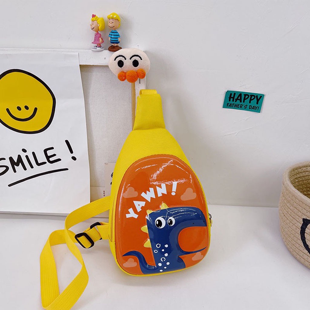Túi đeo chéo khủng long hoạt hình cho bé trai, bé gái đi chơi, đựng đồ rất xinh - LILA KIDS