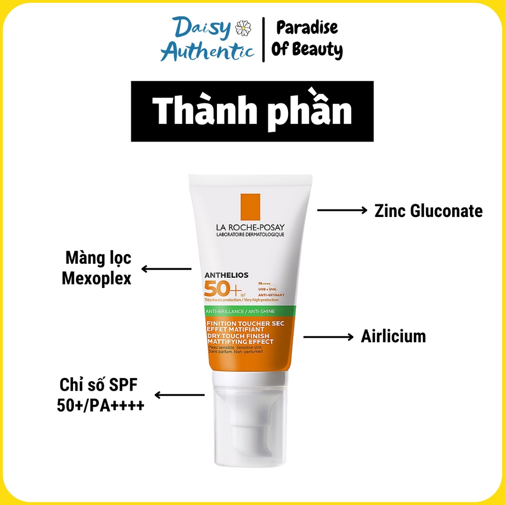 Kem Chống Nắng La Roche-Posay Anthelios Anti Shine SPF50+ 50ml - Kiềm Dầu