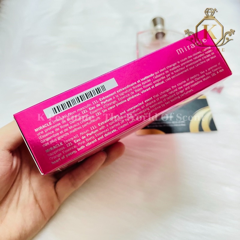 [K Perfume Chính Hãng] Nước Hoa Nữ Lancome Miracle | Thế Giới Skin Care