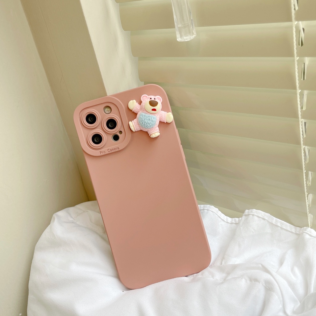 Ốp Điện Thoại Họa Tiết Gấu 3D Cho Xiaomi Redmi 8 9A 9C 9T 9 10 Poco M3 M2 Note10 9 9S 8Pro 10Pro 10s 11 11Pro Mi Poco X3 NFC X3 Pro 11T