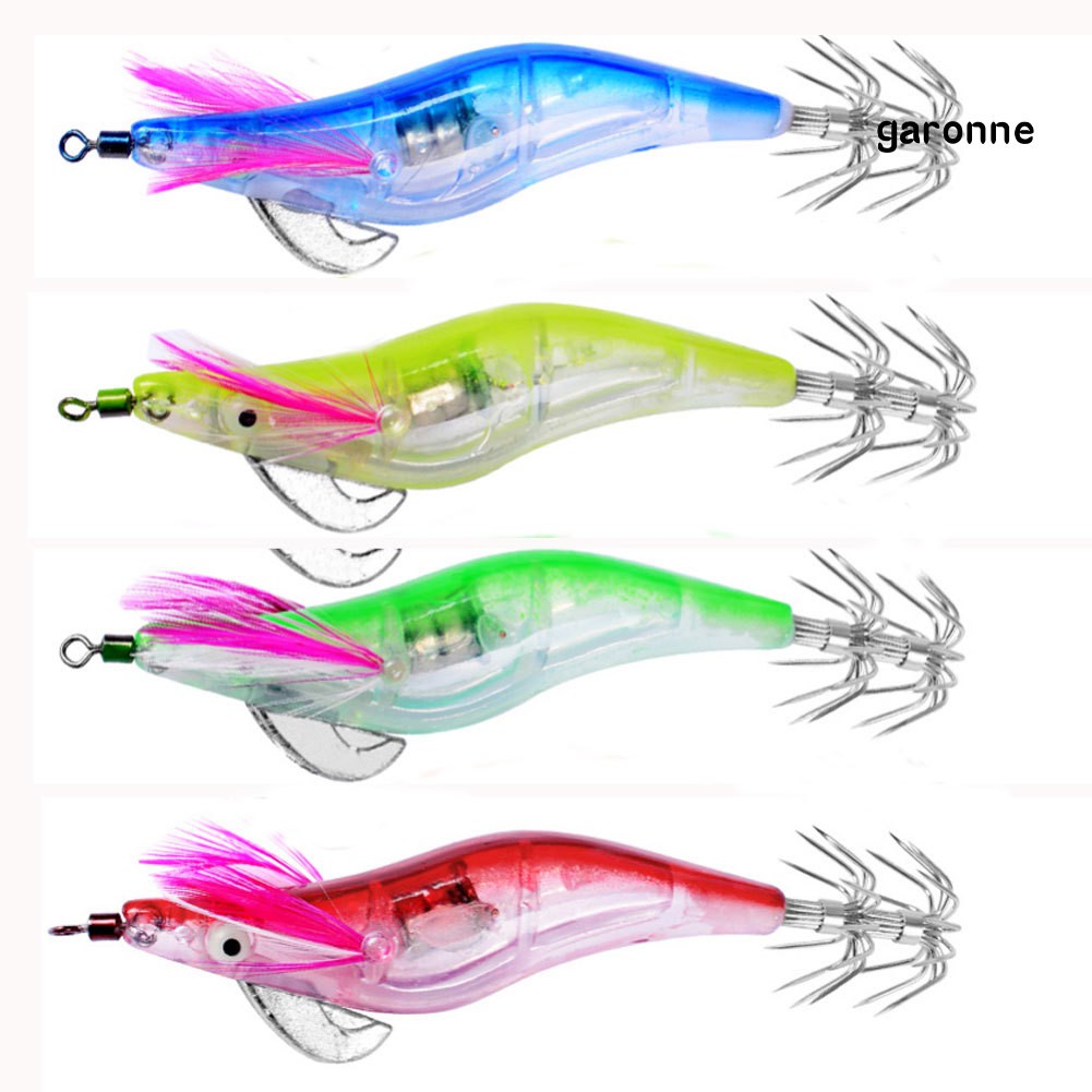 Set 6 Mồi Giả Nhử Cá Có Đèn LED Tiện Lợi